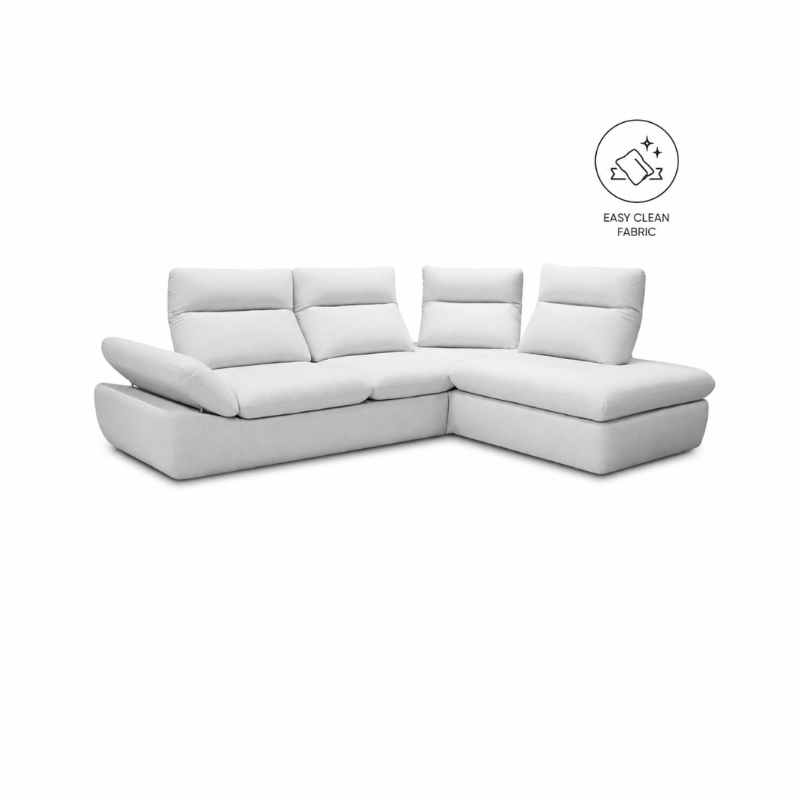 AMADEO: Corner-Shape Sofa (Easy Clean Fabric) - Image 1