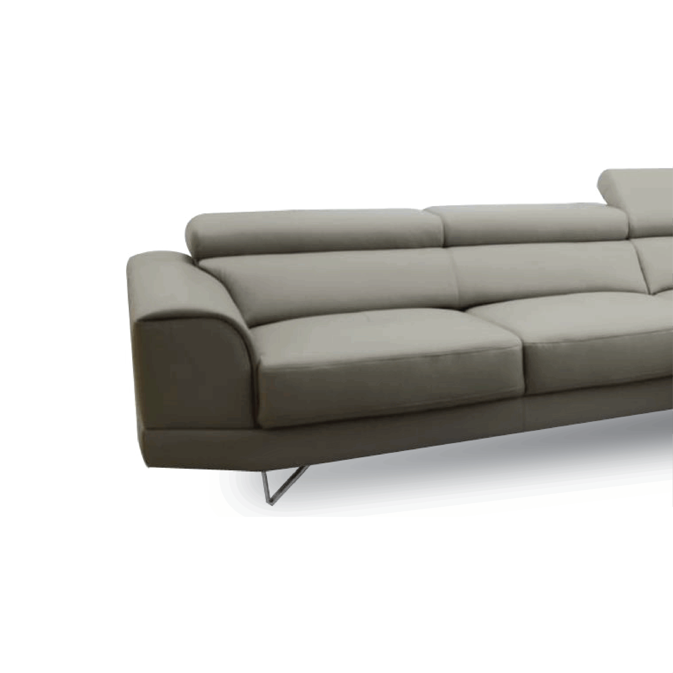 CANYON: L-Shape Sofa (Full Bovine Leather) - Image 3