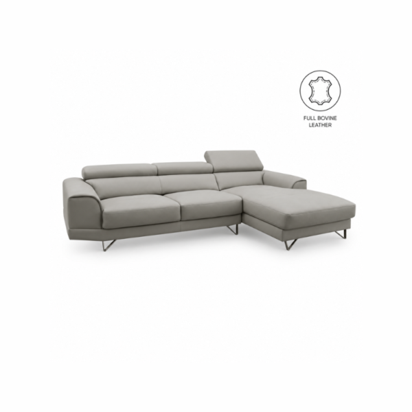 CANYON: L-Shape Sofa (Full Bovine Leather)