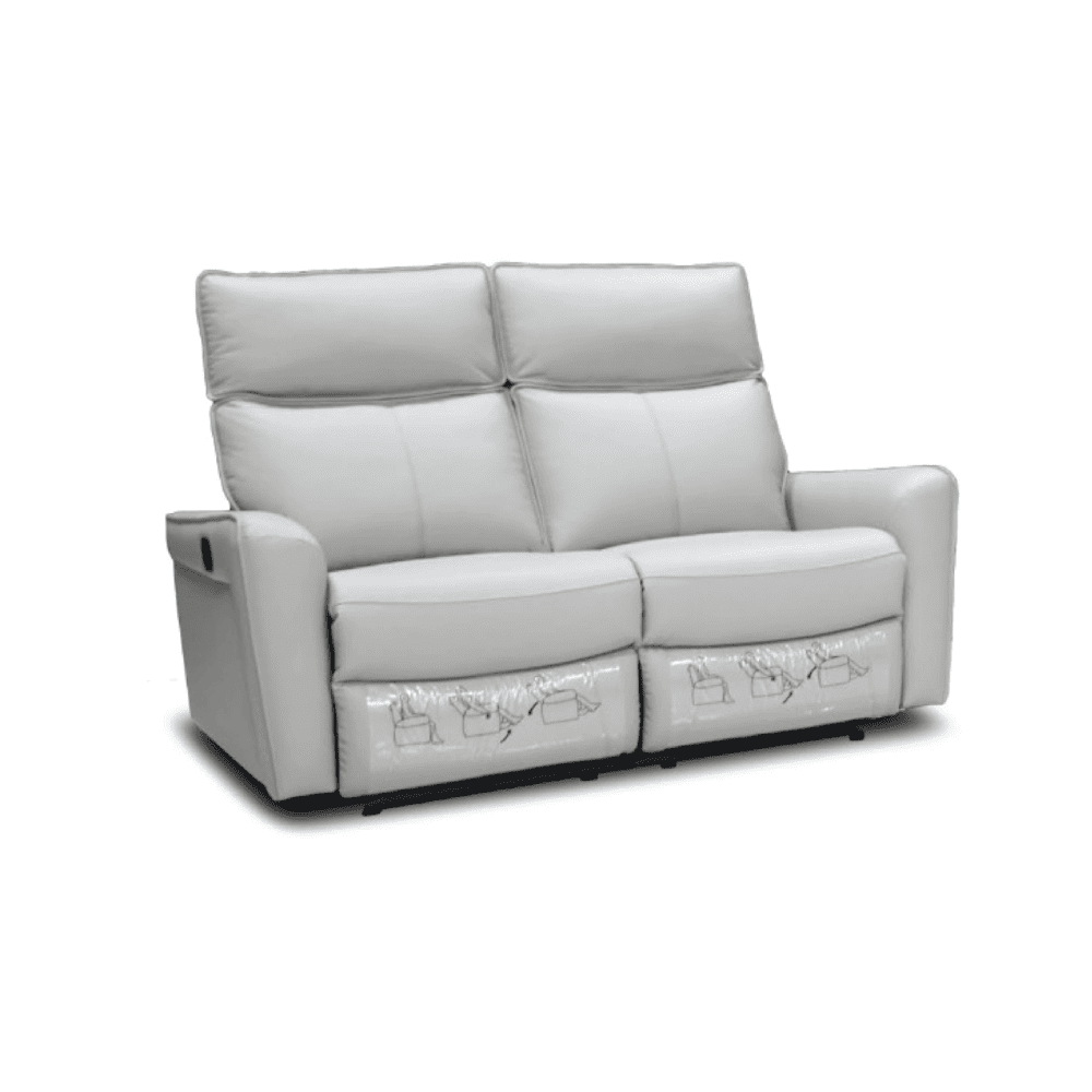 ORSINO: 123R Manual Recliner Sofa (Full Bovine Leather) - Image 1