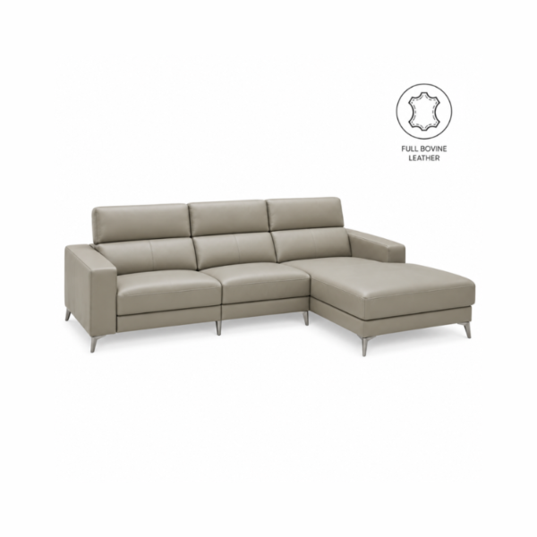 FARRO: L-Shape Sofa (Full Bovine Leather)