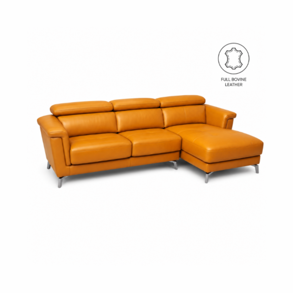 FRANCO: L-Shape Sofa (Full Bovine Leather)