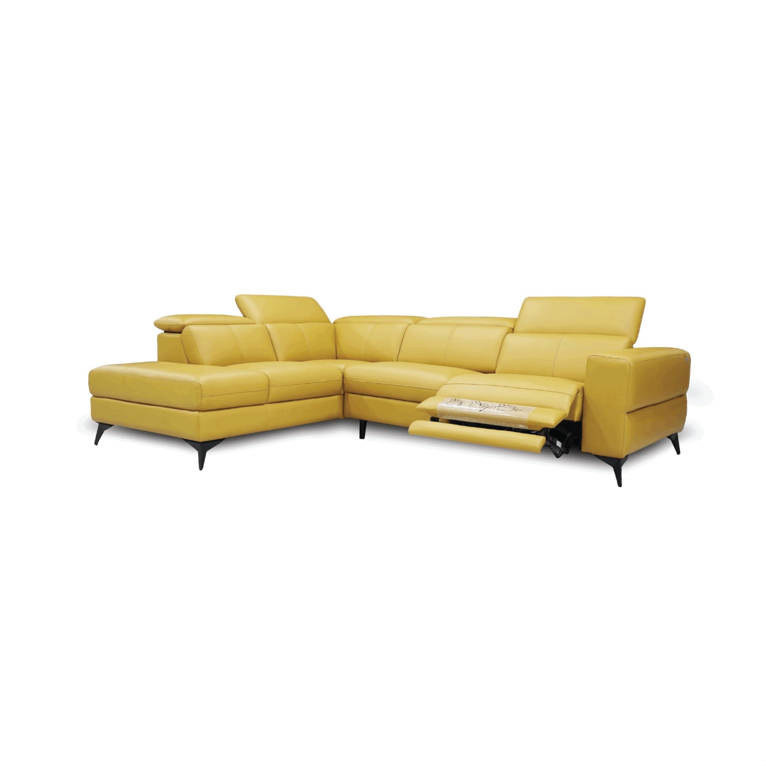 GIOVANNI: L-Corner / Power Incliner Sofa (Full Bovine Leather) - Image 2
