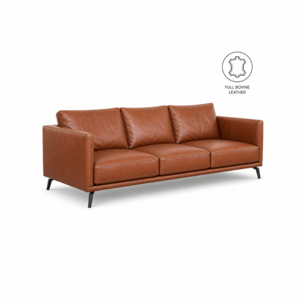 GHITA: 123S Sofa (Full Bovine Leather)