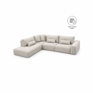 GYNNI: L-Corner Sofa (Nano Guard Fabric) - Image 1