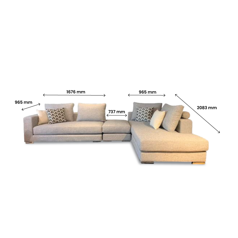 LELIA: L-Corner Sofa (Easy Clean Fabric) - Image 5
