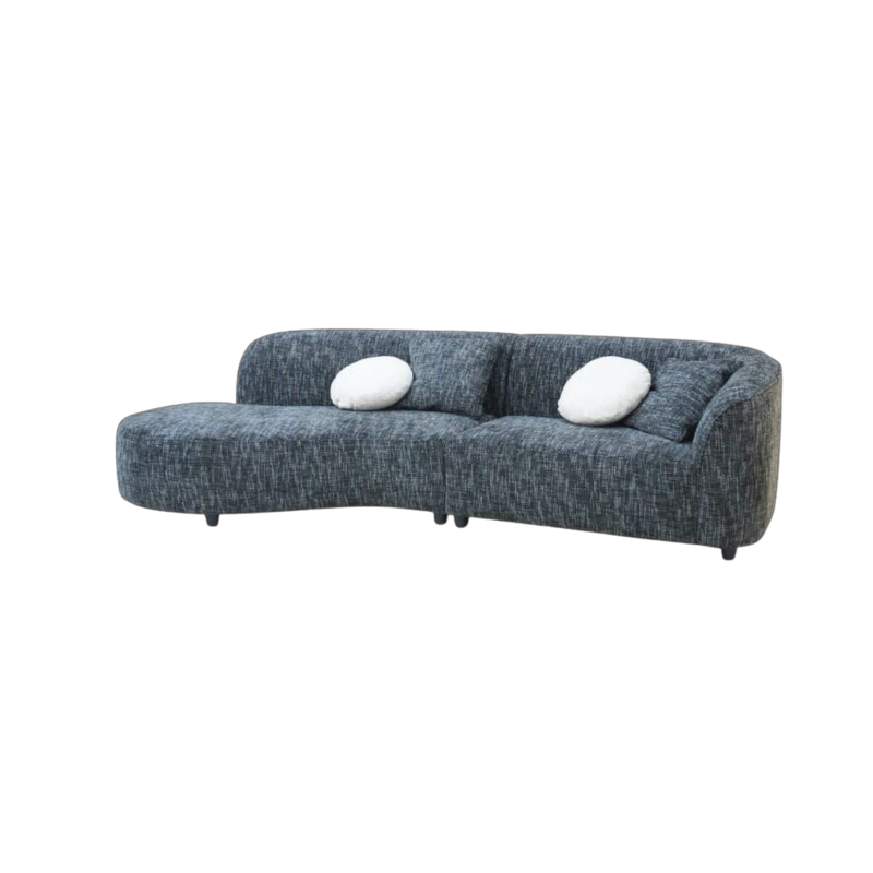 LIVIANA: Curve-Shape Sofa (Nano Guard Fabric) - Image 1