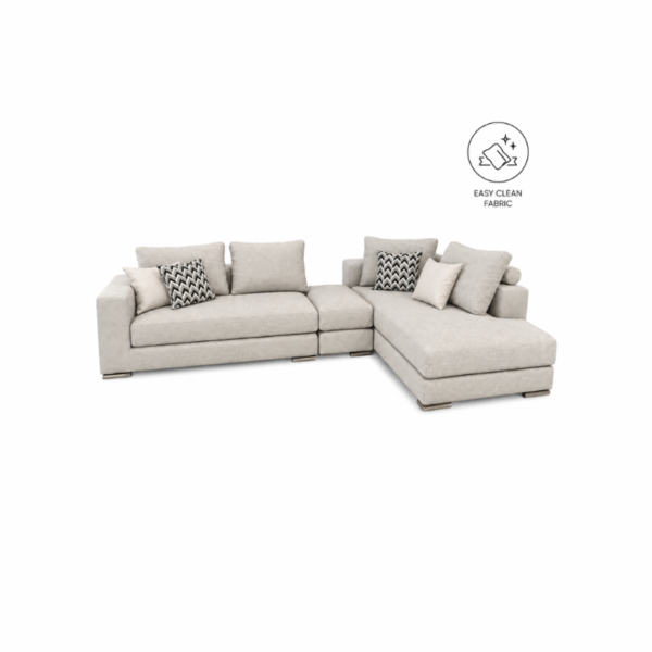 LELIA: L-Corner Sofa (Easy Clean Fabric)
