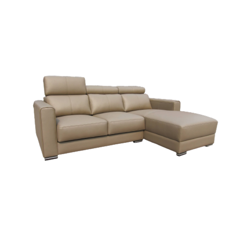 NEVIO: L-Shape / Seat Extendable Sofa (Full Bovine Leather) - Image 1