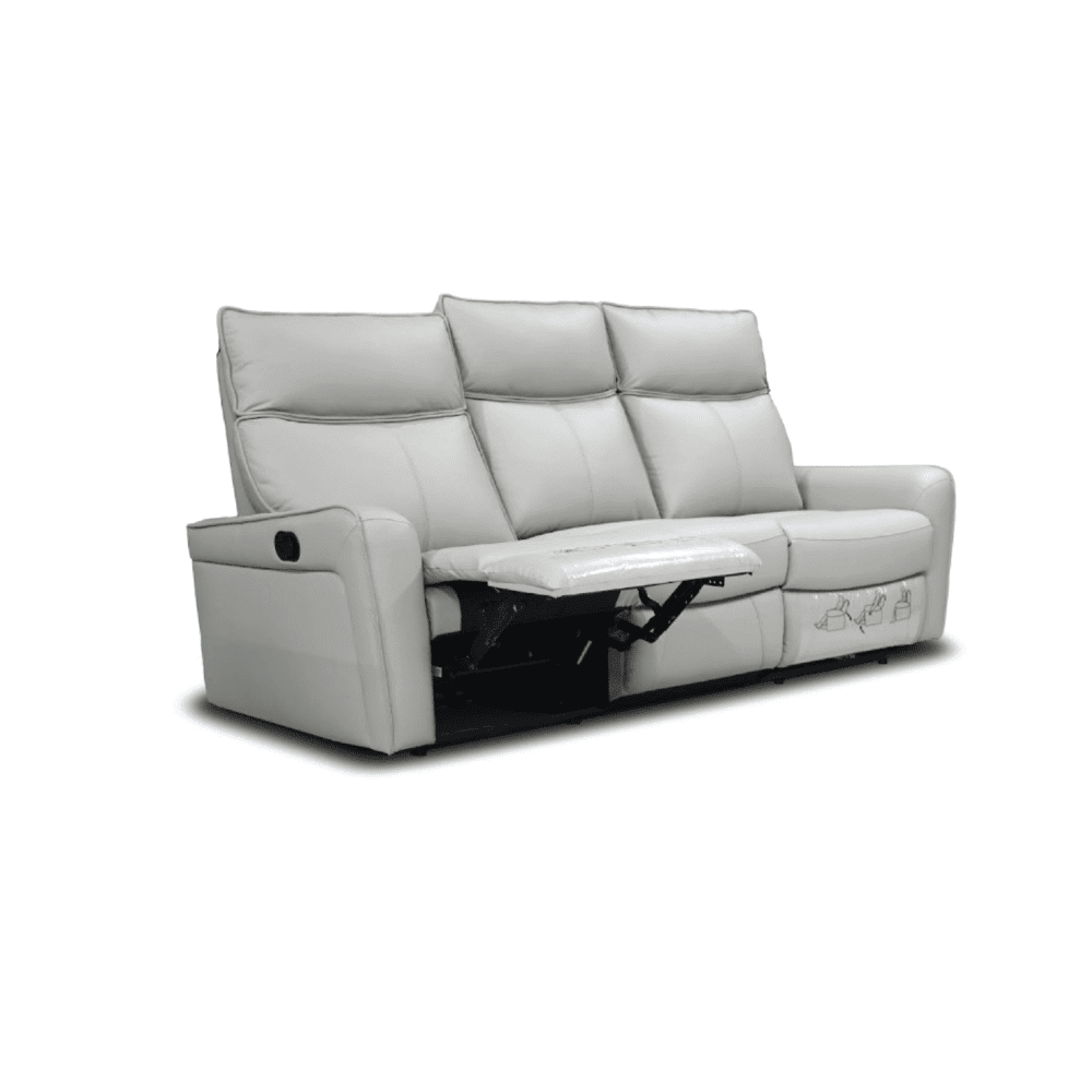 ORSINO: 123R Manual Recliner Sofa (Full Bovine Leather) - Image 2