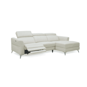 TAZROUK: L-Shape / Power Incliner Sofa (Easy Clean Fabric) - Image 1