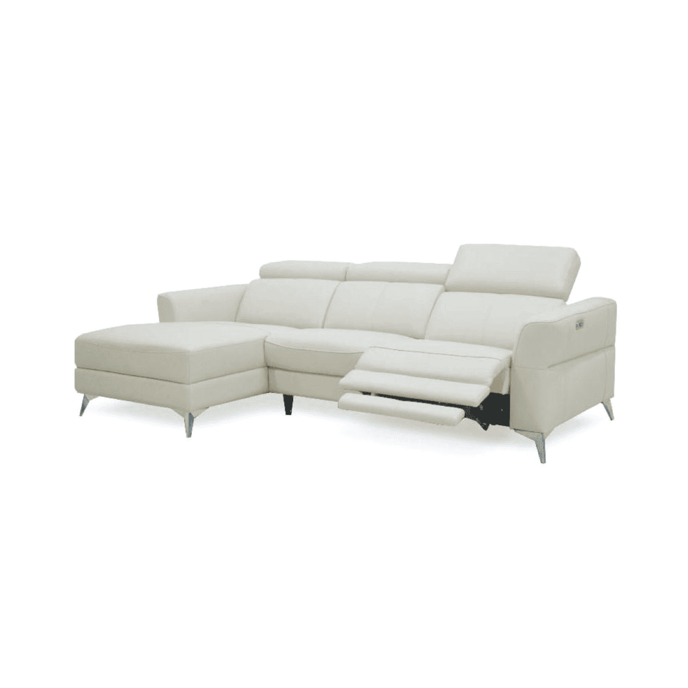 TAZROUK: L-Shape / Power Incliner Sofa (Easy Clean Fabric) - Image 2