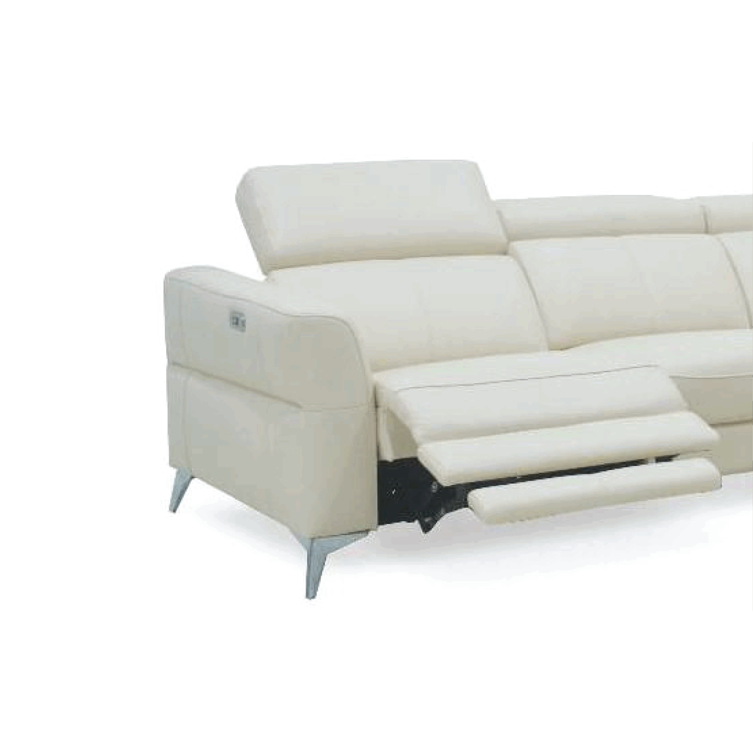 TAZROUK: L-Shape / Power Incliner Sofa (Easy Clean Fabric) - Image 3