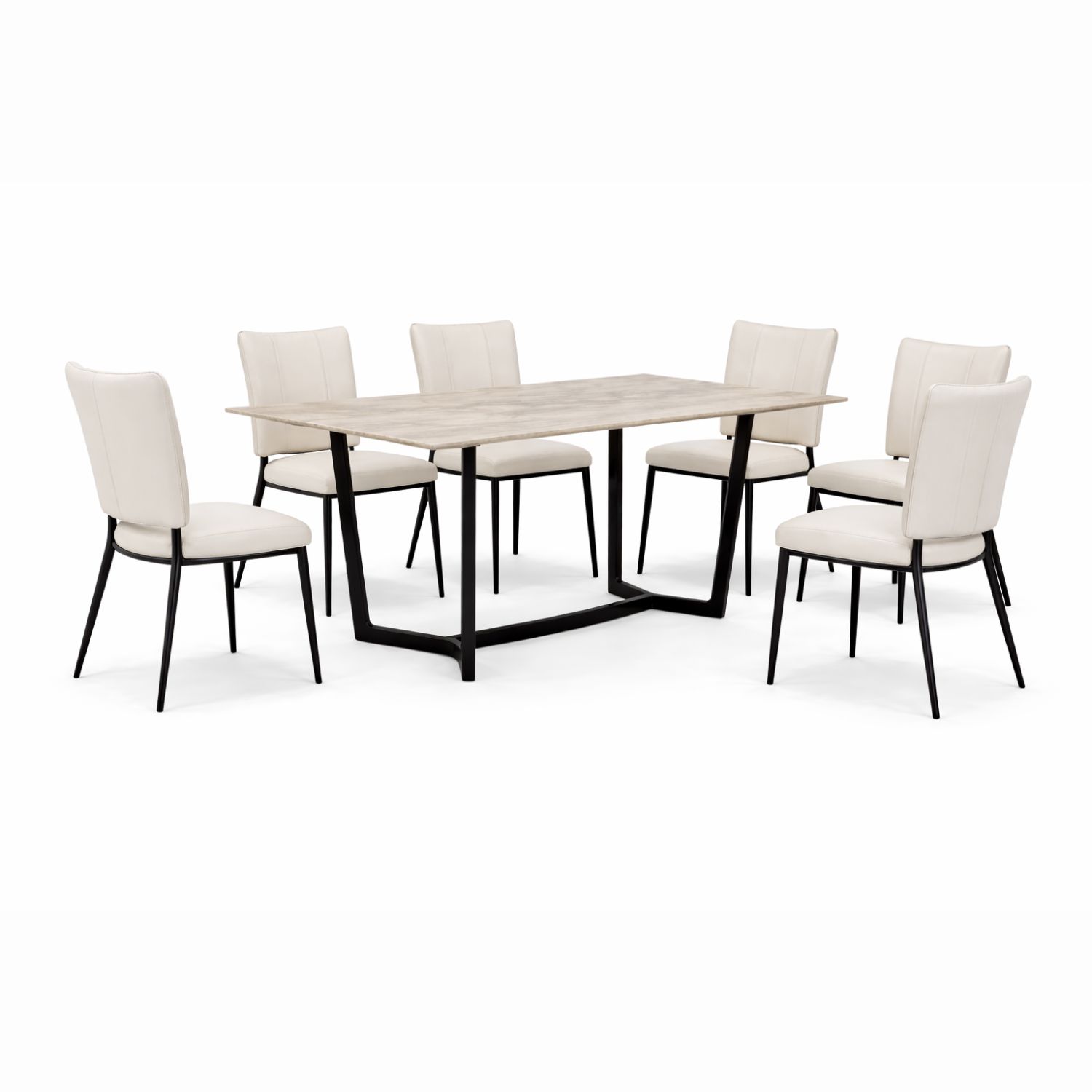 OXFORD L1805+C419 DINING SET(1+6) - Image 1