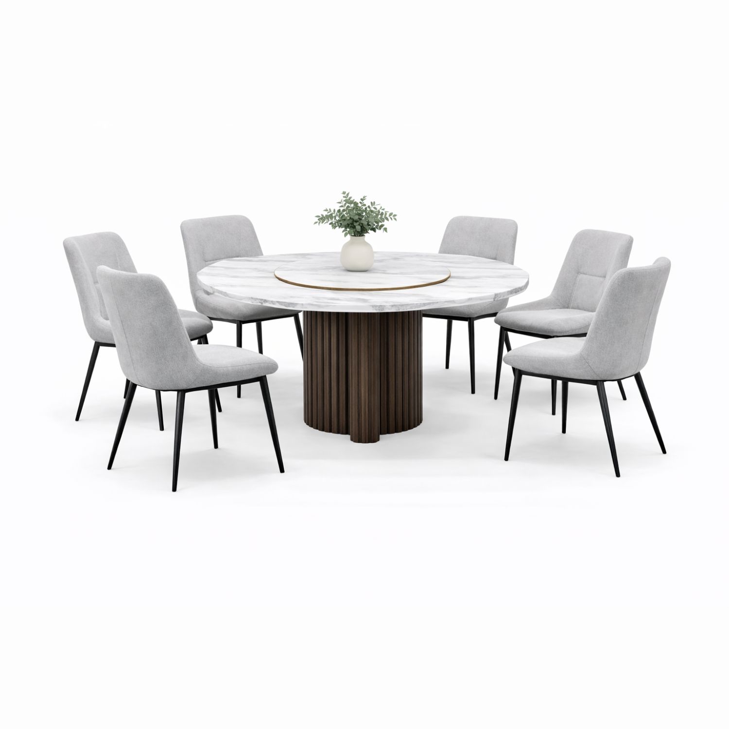 OXFORD LOTUS+C2401 DINING SET(1+6) - Image 1