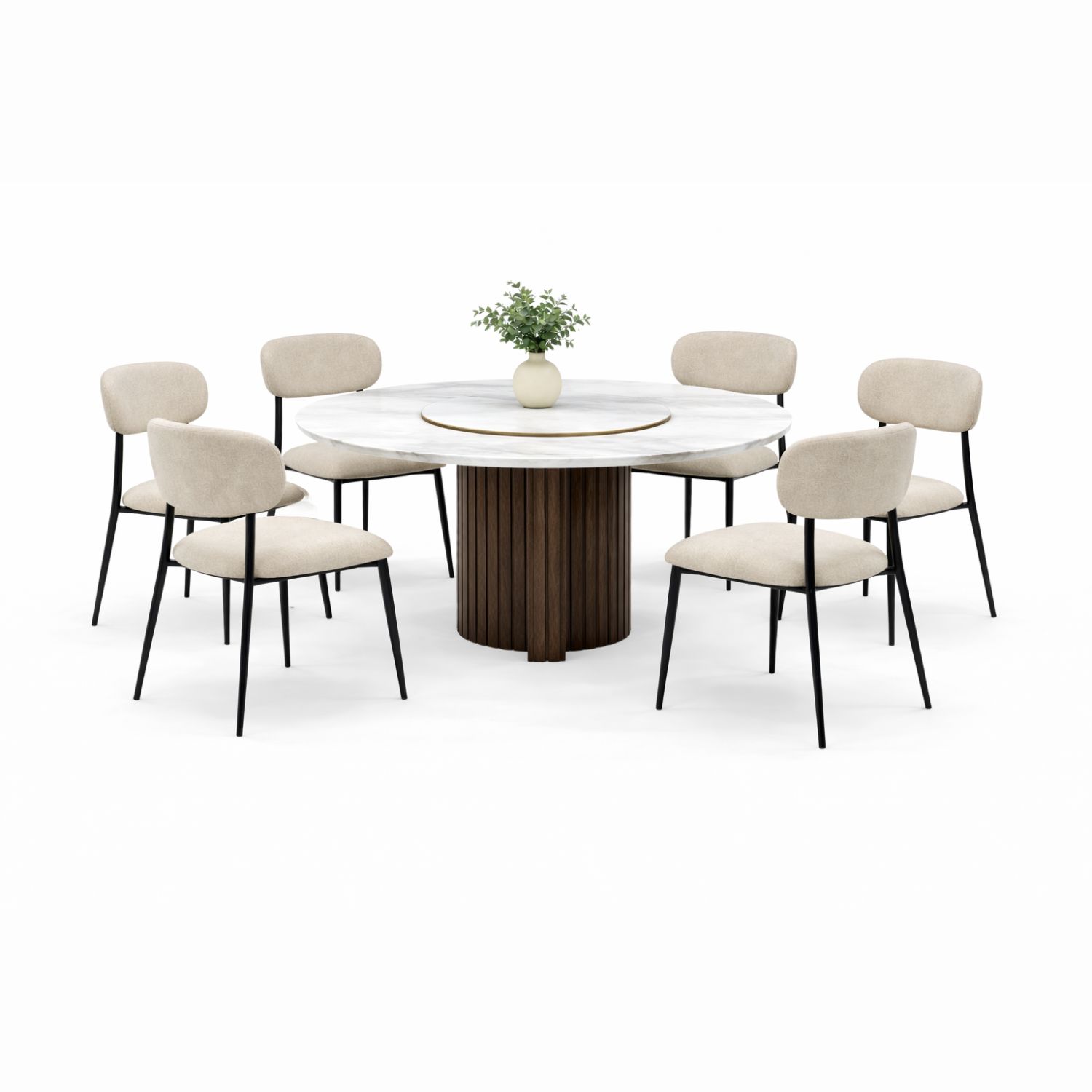 OXFORD LOTUS+C2471 DINING SET(1+6) - Image 1