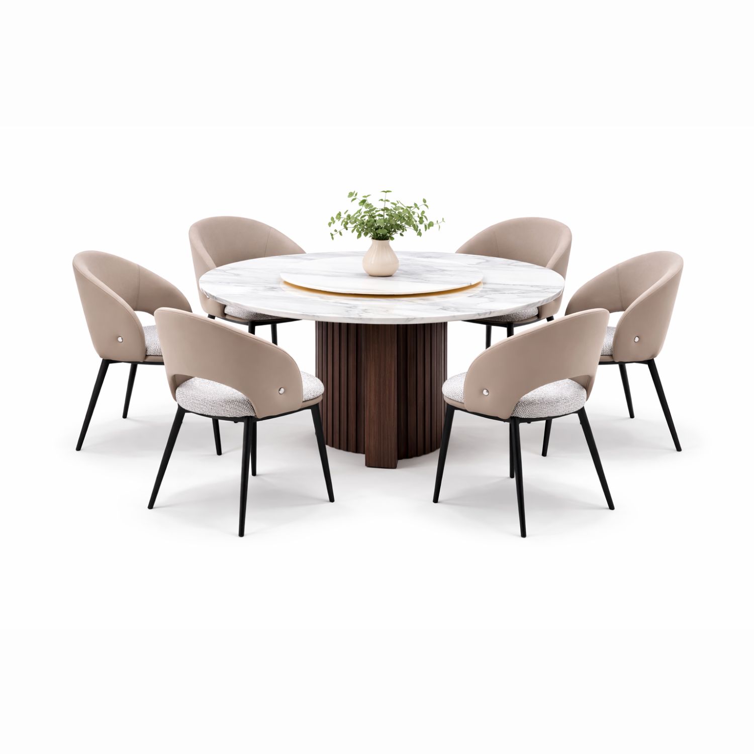 OXFORD LOTUS+C370 DINING SET(1+6) - Image 1
