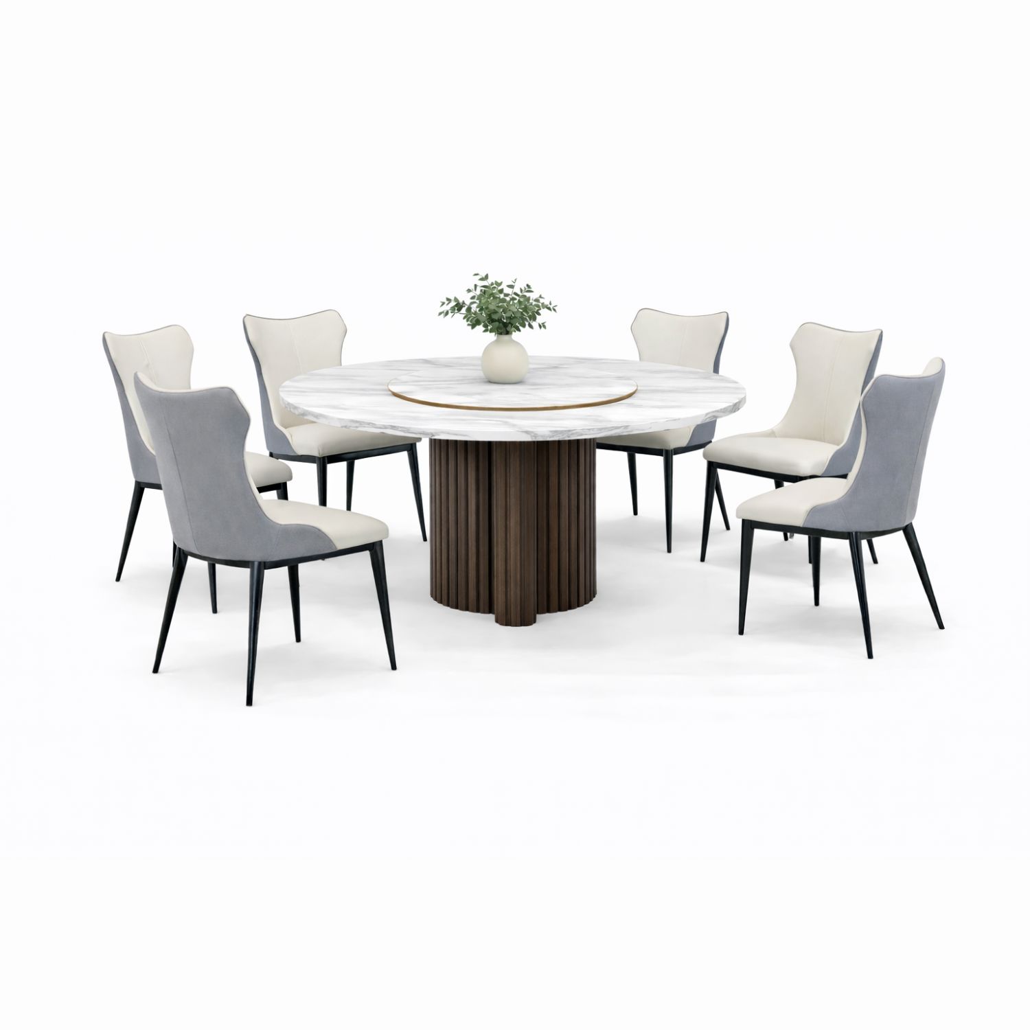 OXFORD LOTUS+C421 DINING SET(1+6) - Image 1