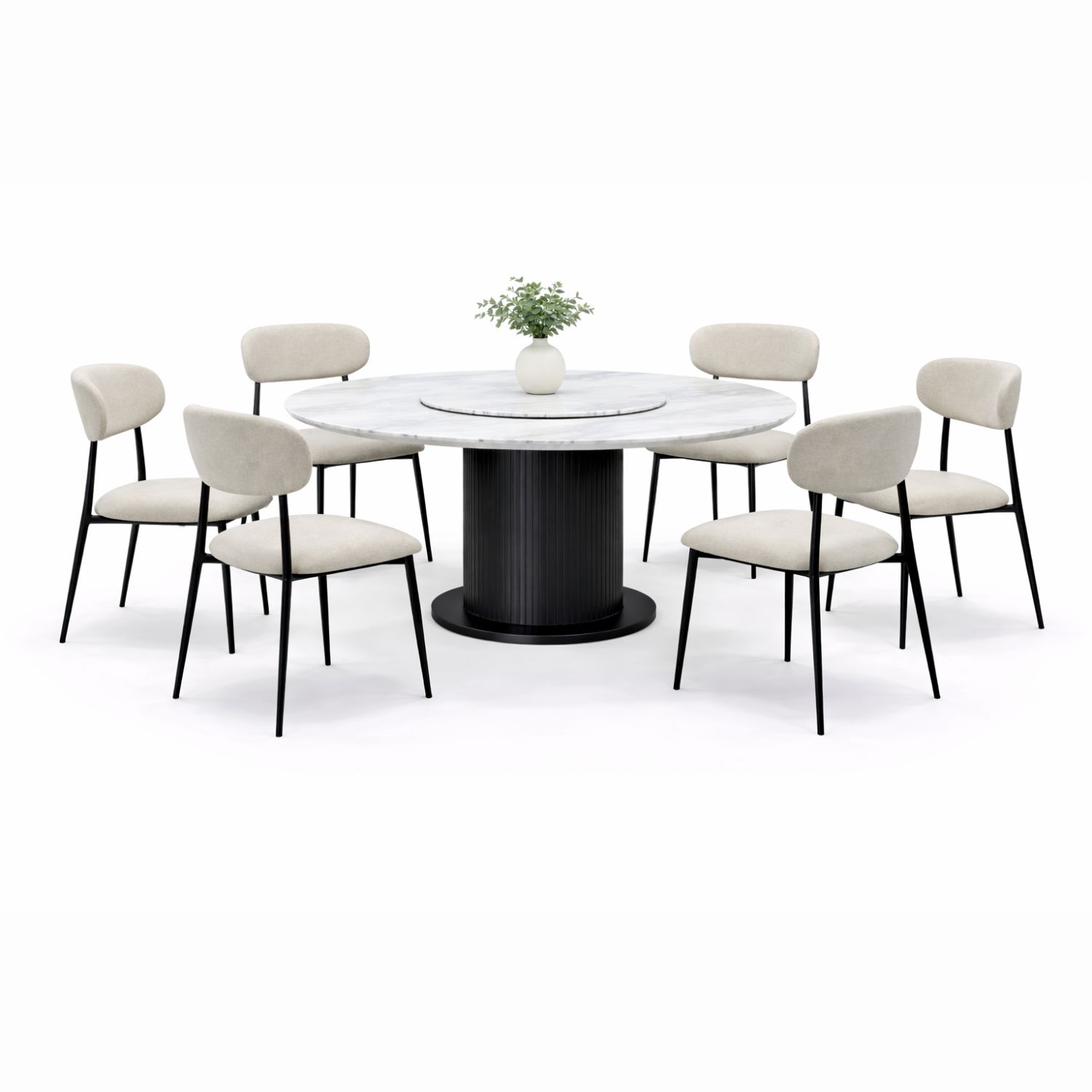 OXFORD T37+C2471 DINING SET(1+6) - Image 1