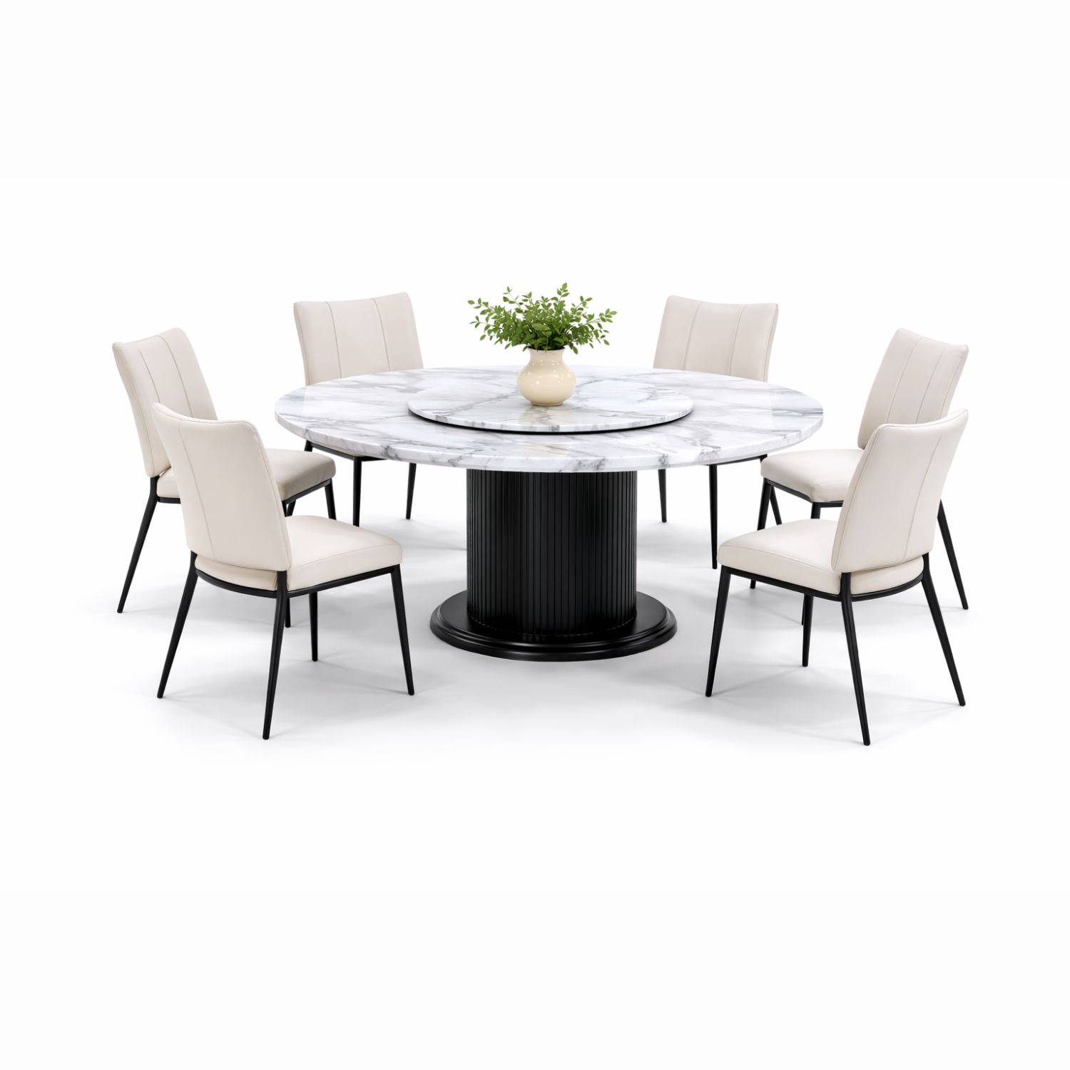 OXFORD T37+C419 DINING SET(1+6) - Image 1