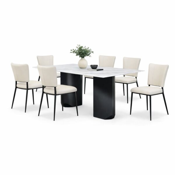 OXFORD T682+C419 DINING SET(1+6)