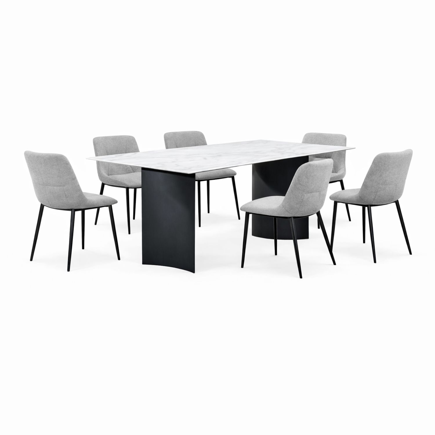 OXFORD T683+C2401 DINING SET(1+6) - Image 1