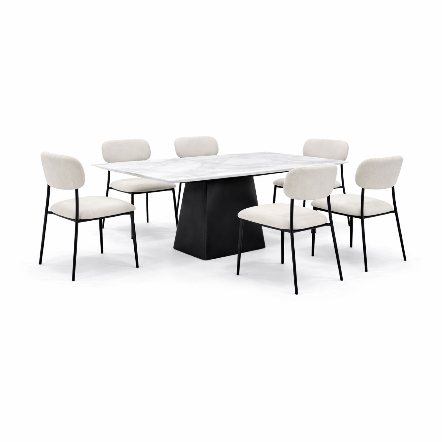 OXFORD T685+C2471 DINING SET(1+6) - Image 1
