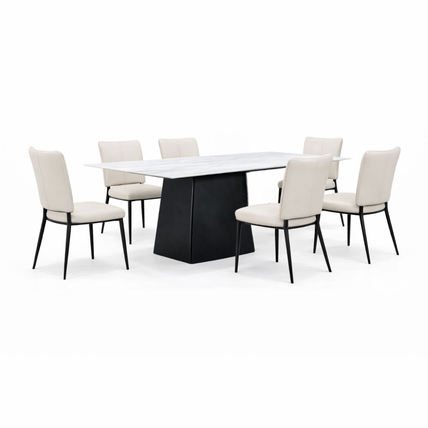 OXFORD T685+C419 DINING SET(1+6) - Image 1