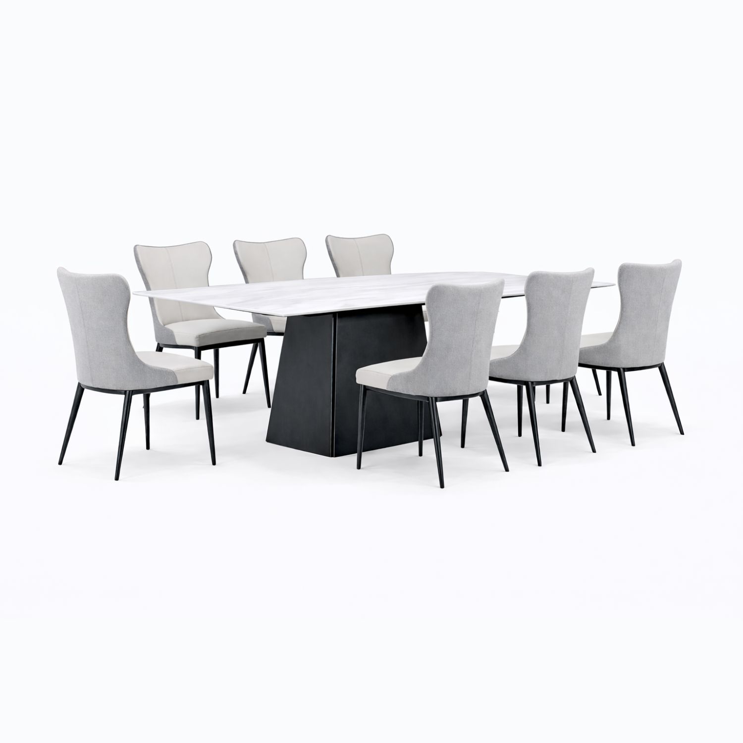 OXFORD T685+C421 DINING SET(1+6) - Image 1