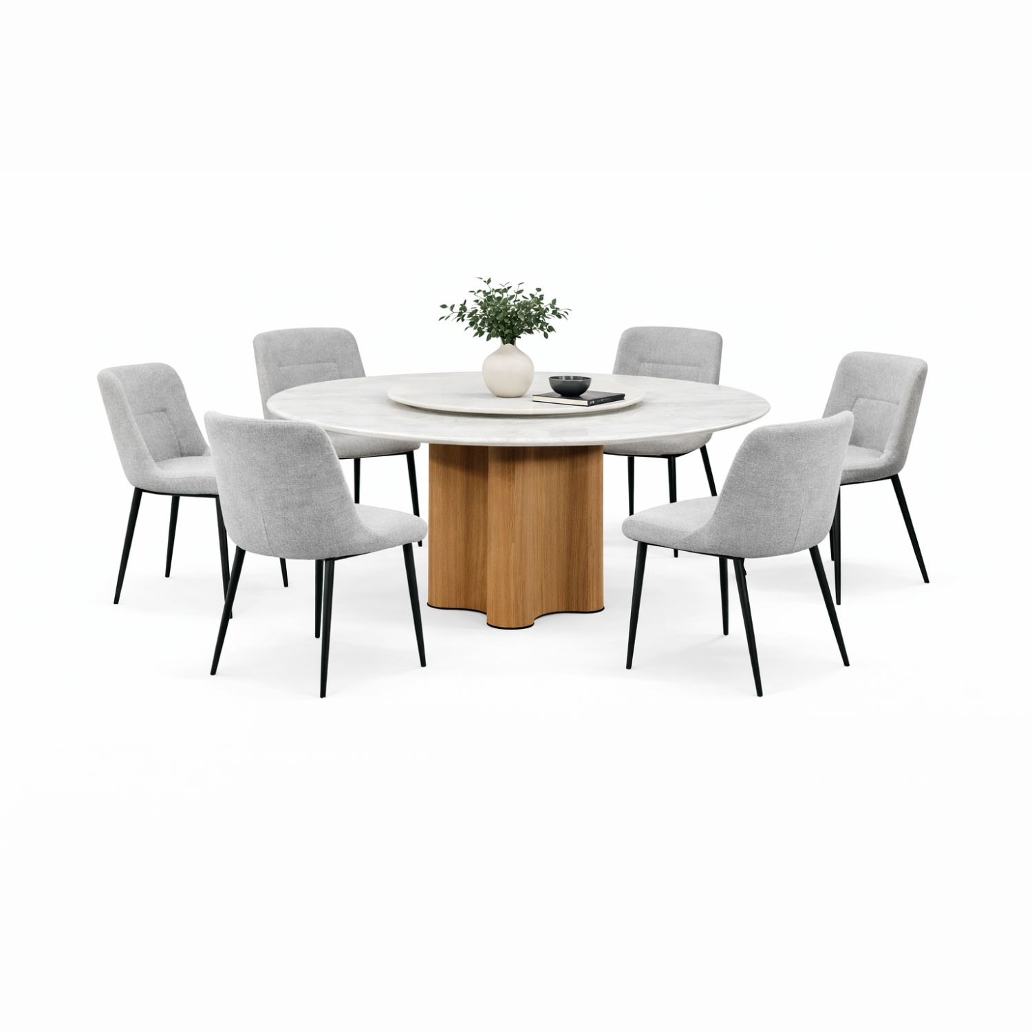 OXFORD T691+C2401 DINING SET(1+6) - Image 1