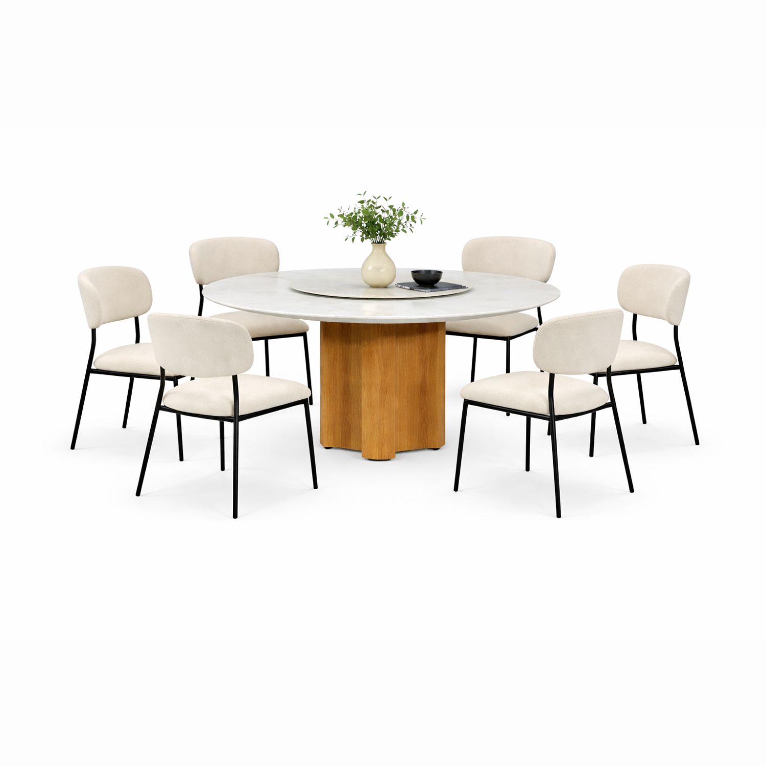 OXFORD T691+C2471 DINING SET(1+6) - Image 1