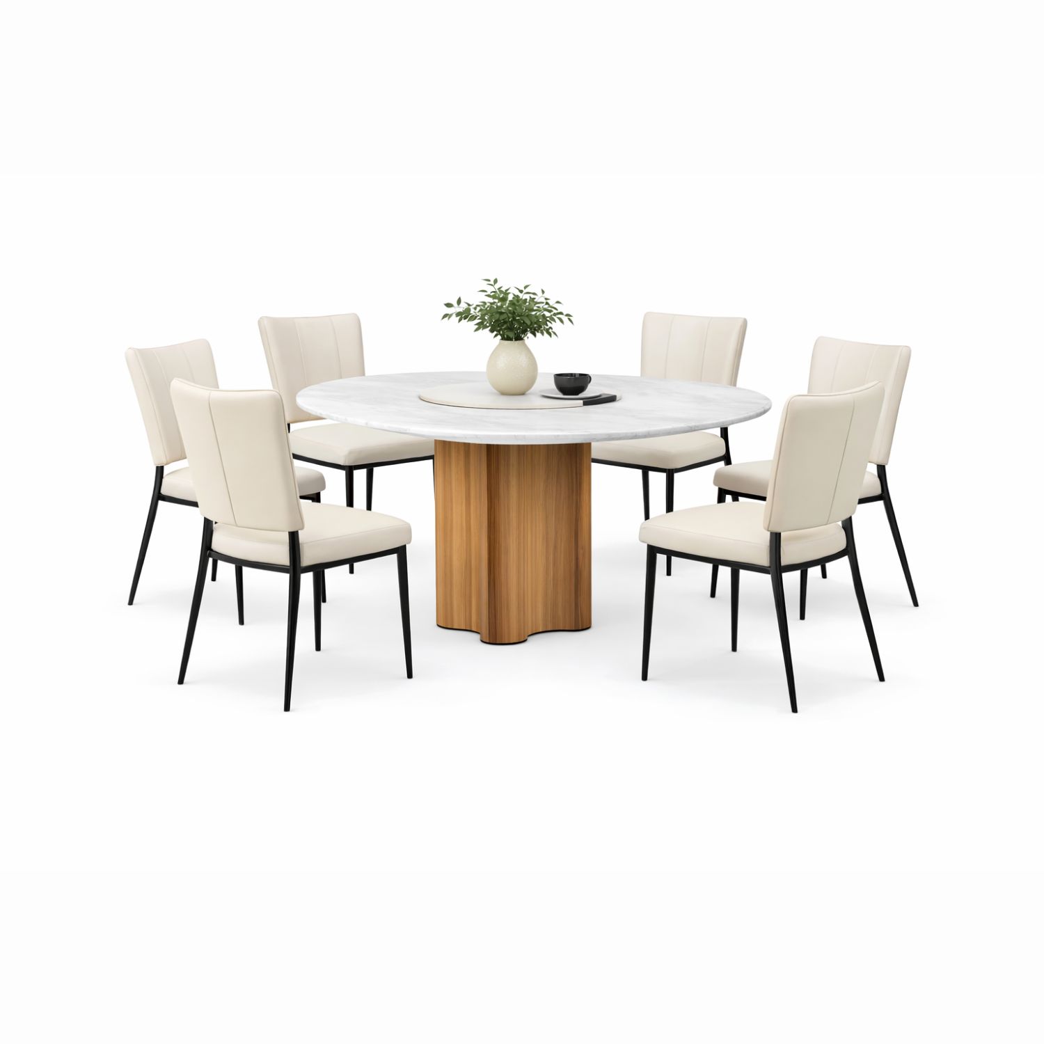 OXFORD T691+C419 DINING SET(1+6) - Image 1
