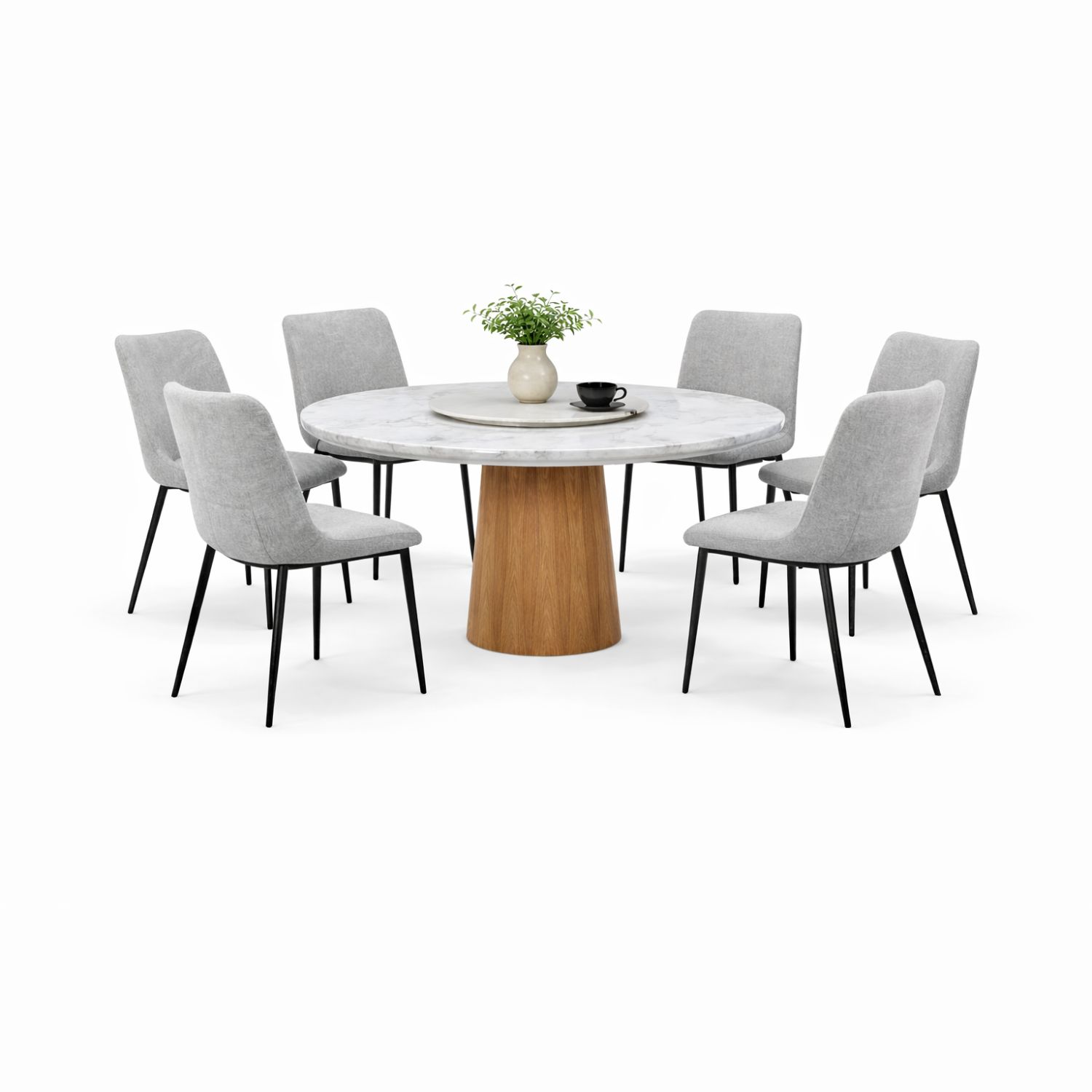 OXFORD T692+C2401 DINING SET(1+6) - Image 1