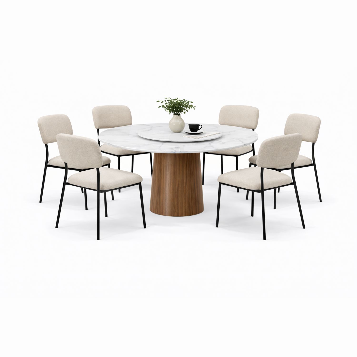 OXFORD T692+C2471 DINING SET(1+6) - Image 1