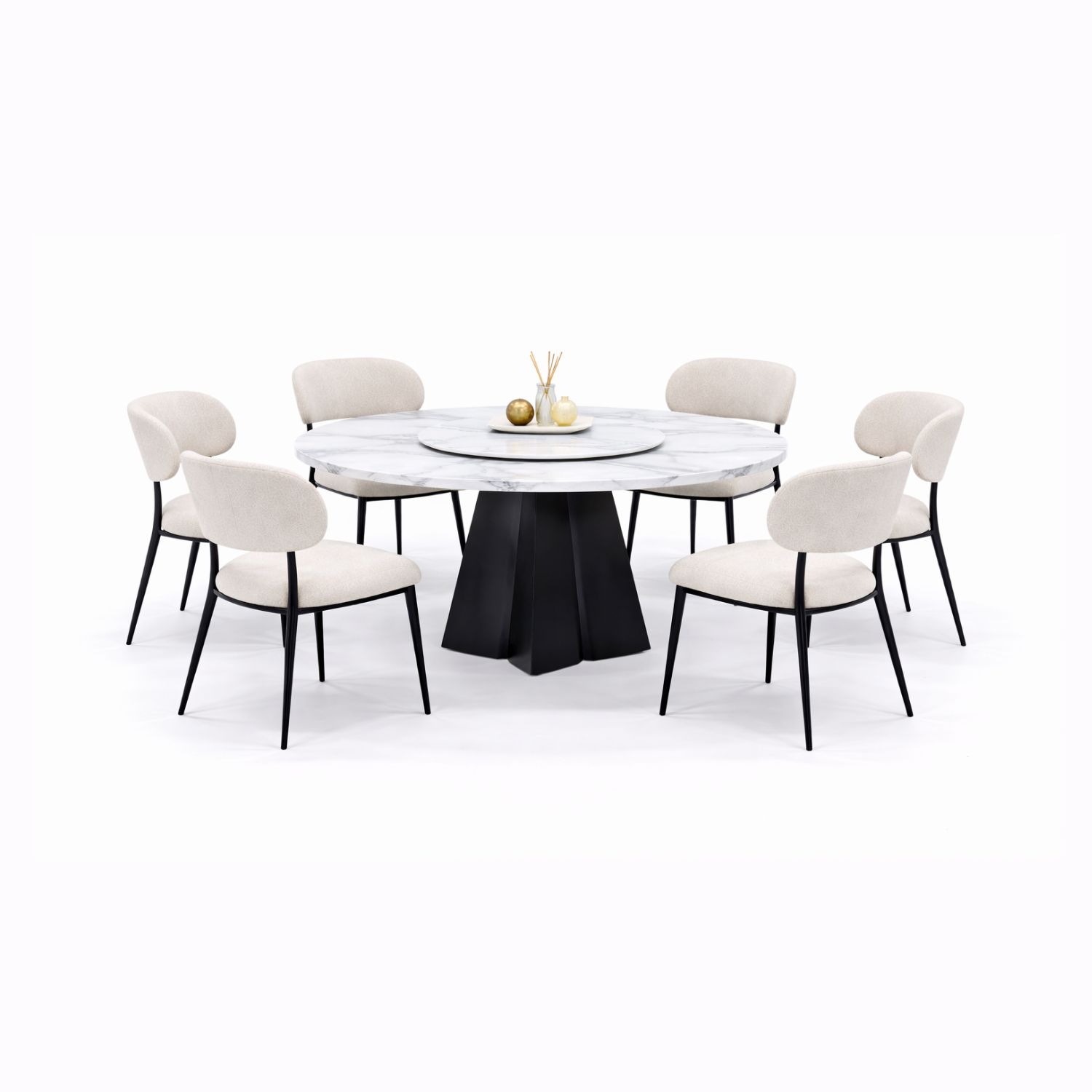 OXFORD L2801A+C2471 DINING SET(1+6) - Image 1