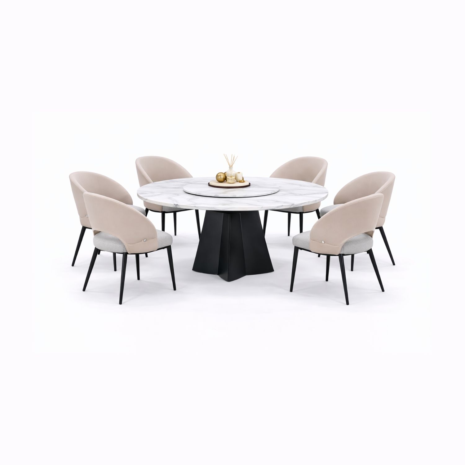 OXFORD L2801A+C370 DINING SET(1+6) - Image 1