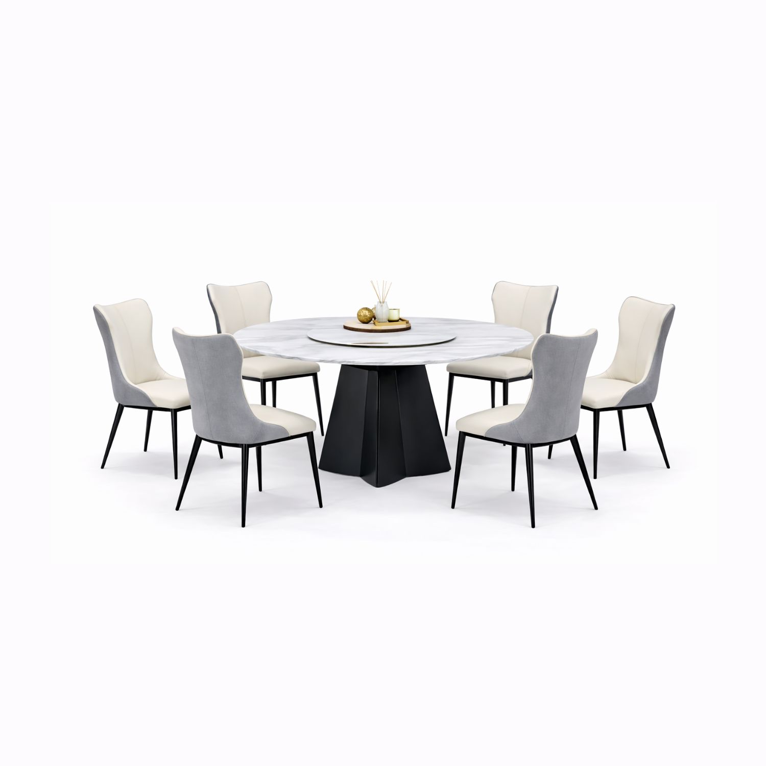 OXFORD L2801A+C421 DINING SET(1+6) - Image 1