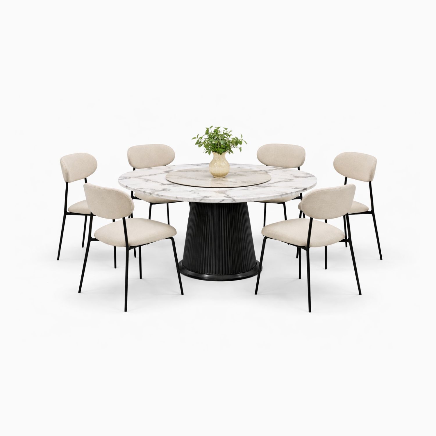 OXFORD L2806+C2471 DINING SET(1+6) - Image 1