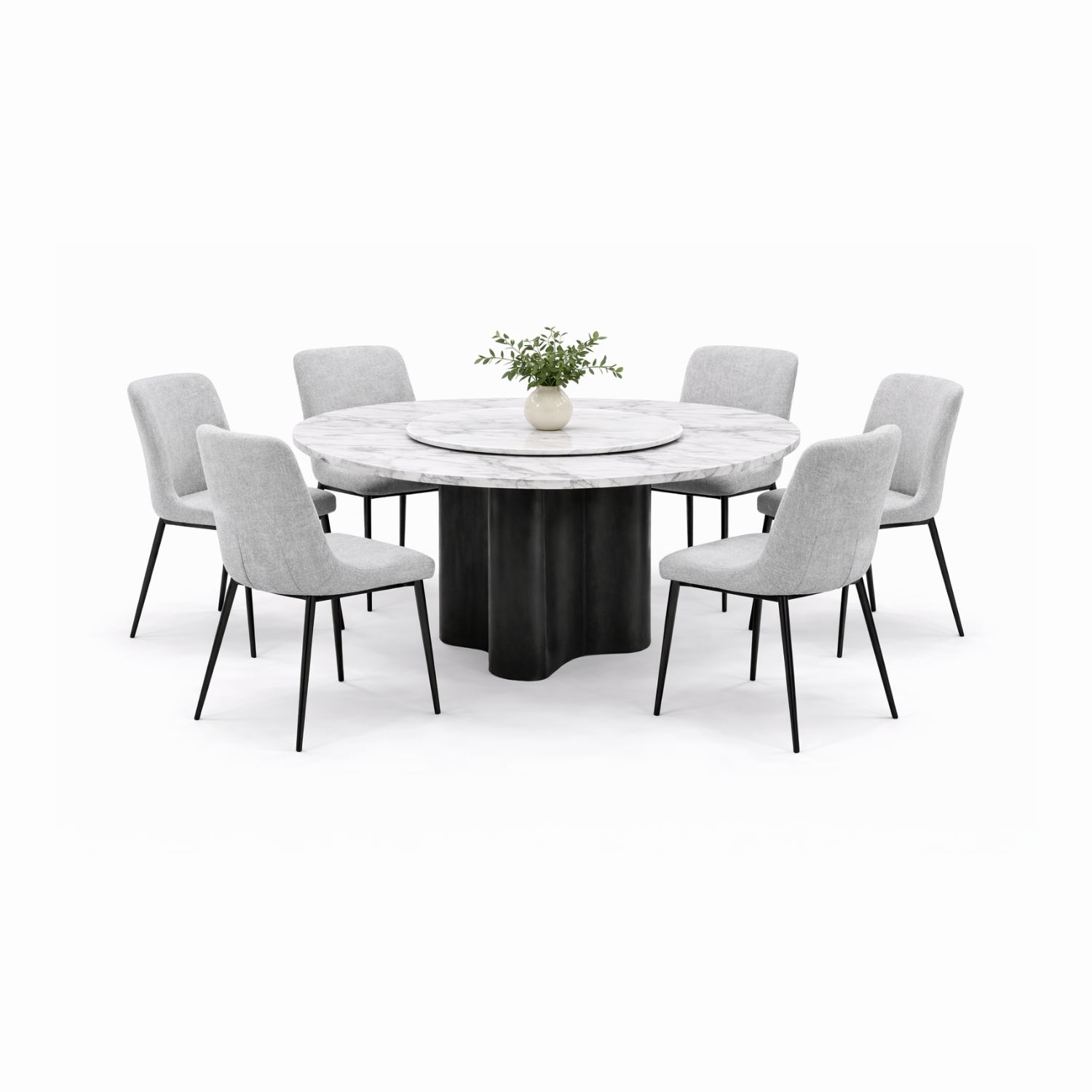 OXFORD L5+C2401 DINING SET(1+6) - Image 1