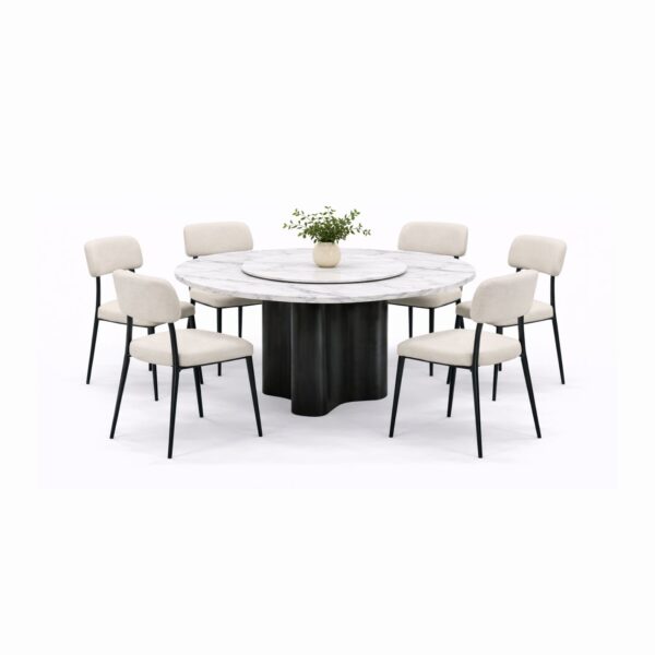OXFORD L5+C2471 DINING SET(1+6)