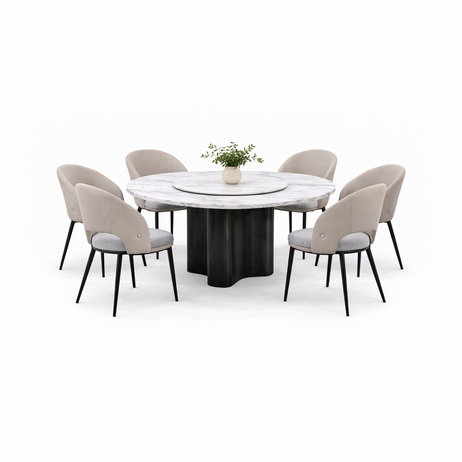 OXFORD L5+C370 DINING SET(1+6) - Image 1
