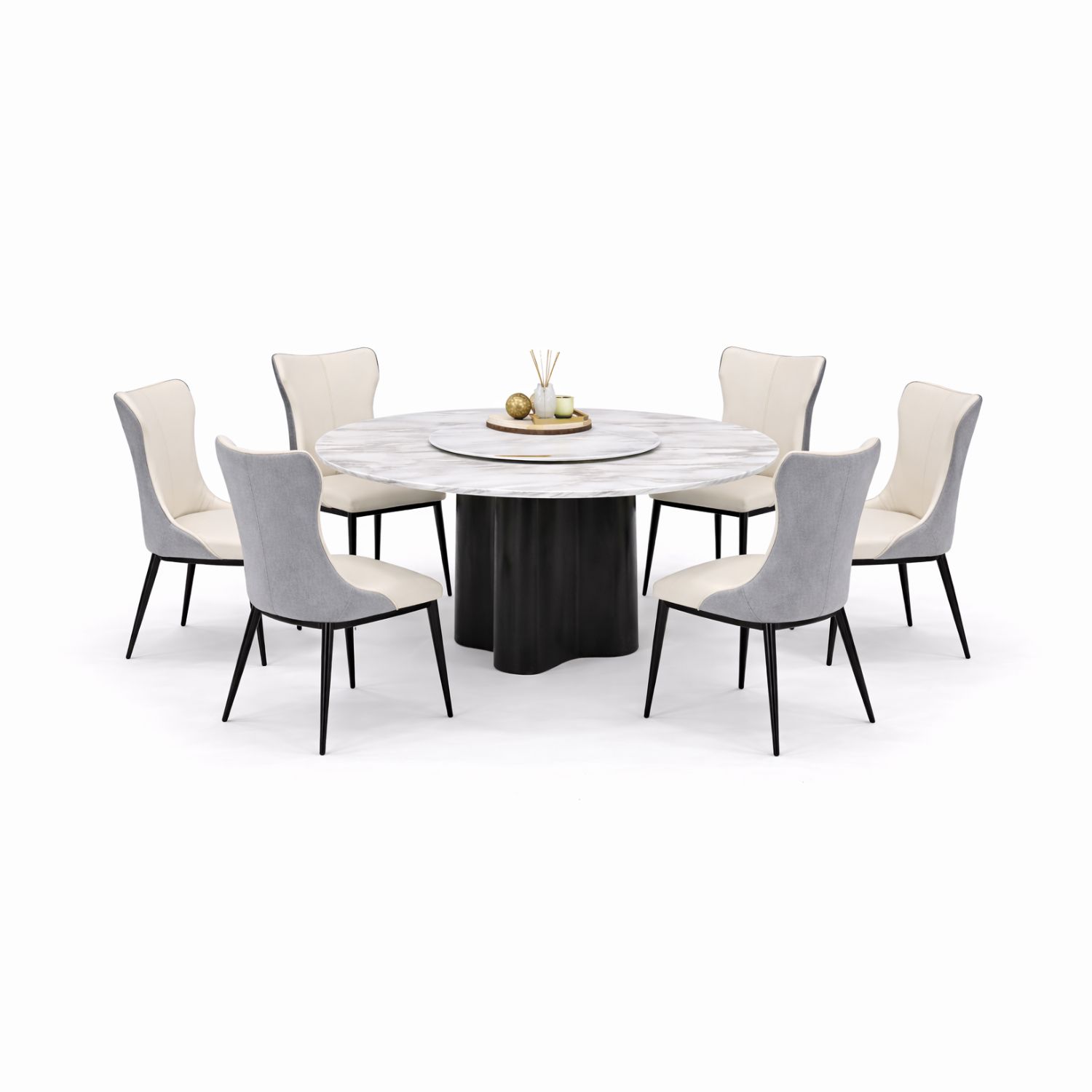 OXFORD L5+C421 DINING SET(1+6) - Image 1