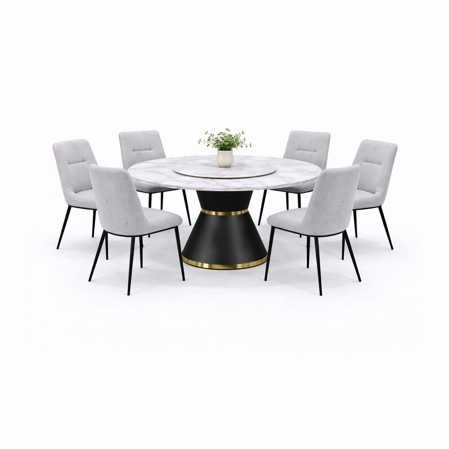OXFORD T615+C2401 DINING SET(1+6) - Image 1