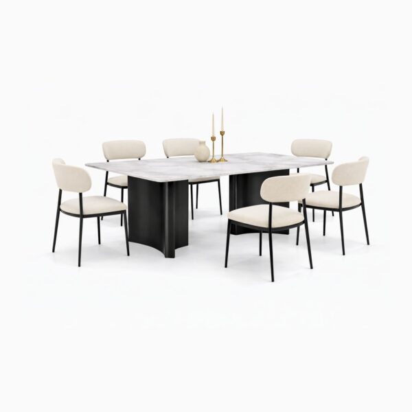 OXFORD T681+C2471 DINING SET(1+6)