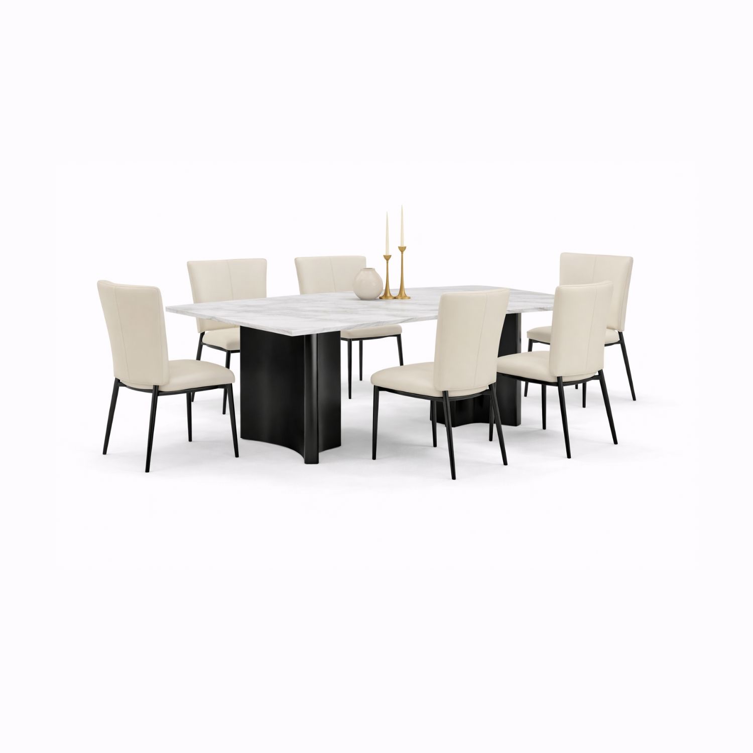 OXFORD T681+C419 DINING SET(1+6) - Image 1