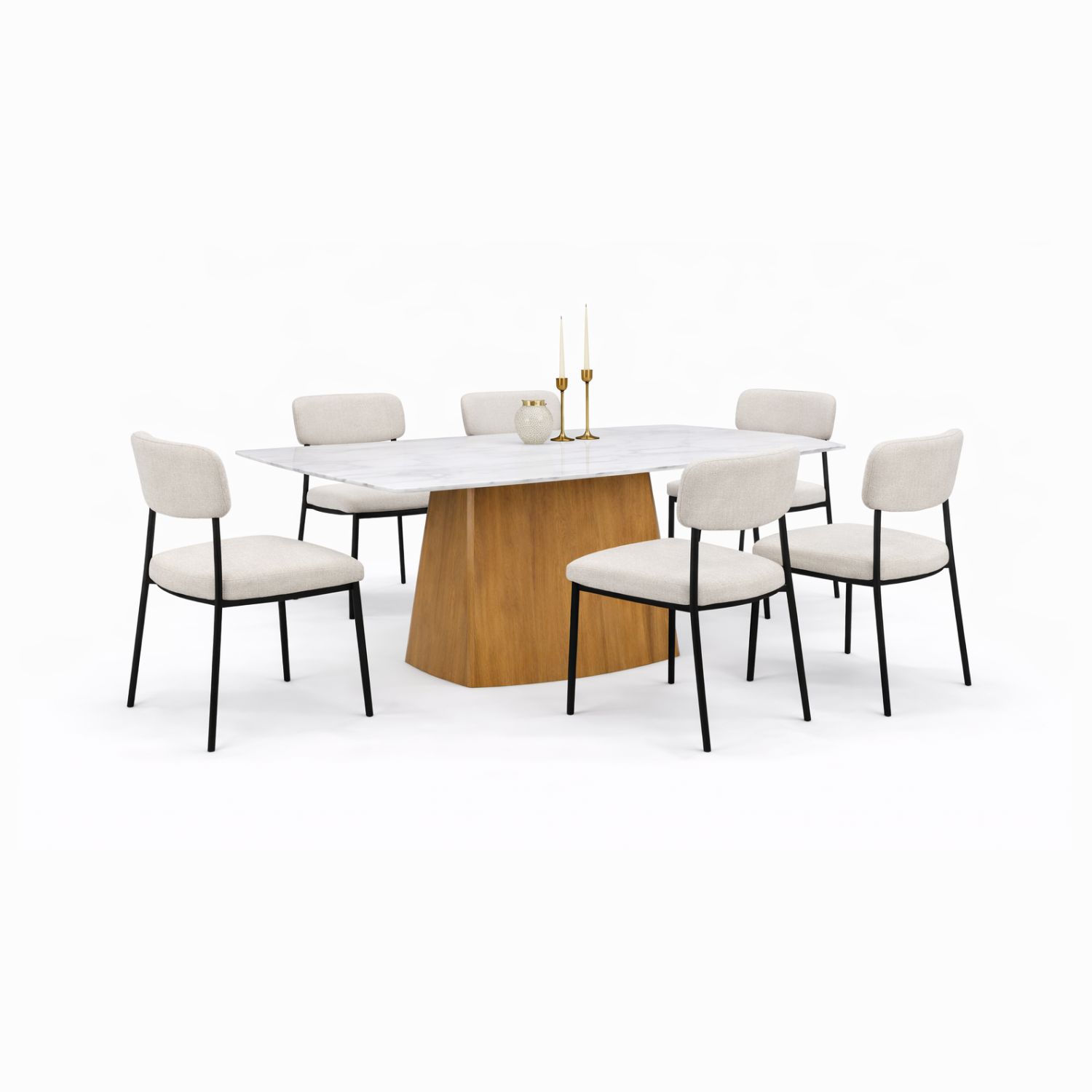 OXFORD T686+C2471 DINING SET(1+6) - Image 1