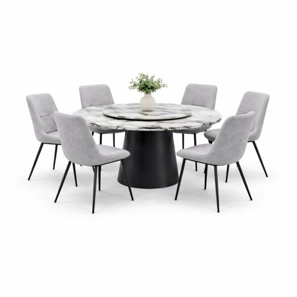OXFORD T693+C2401 DINING SET(1+6)
