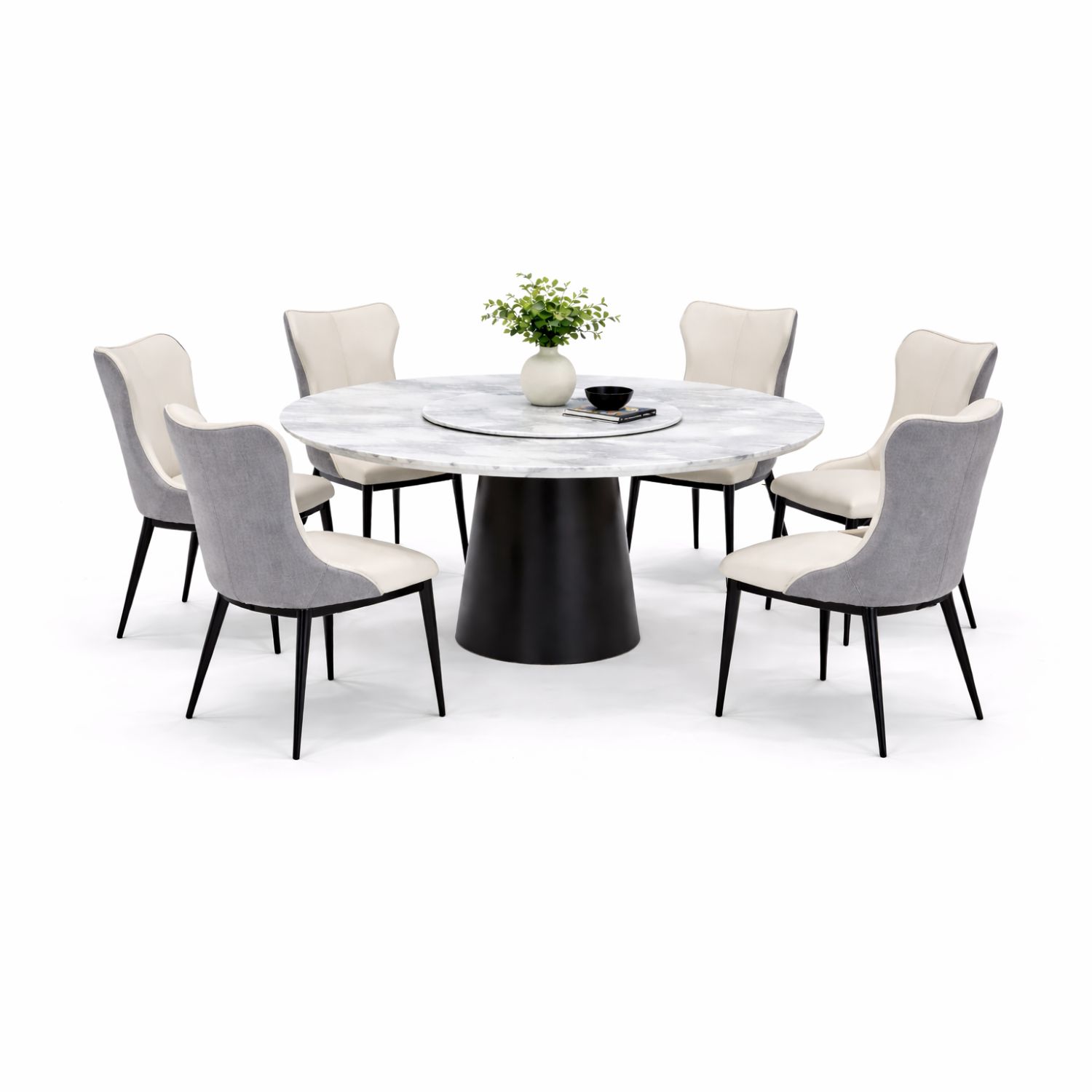 OXFORD T693+C421 DINING SET(1+6) - Image 1