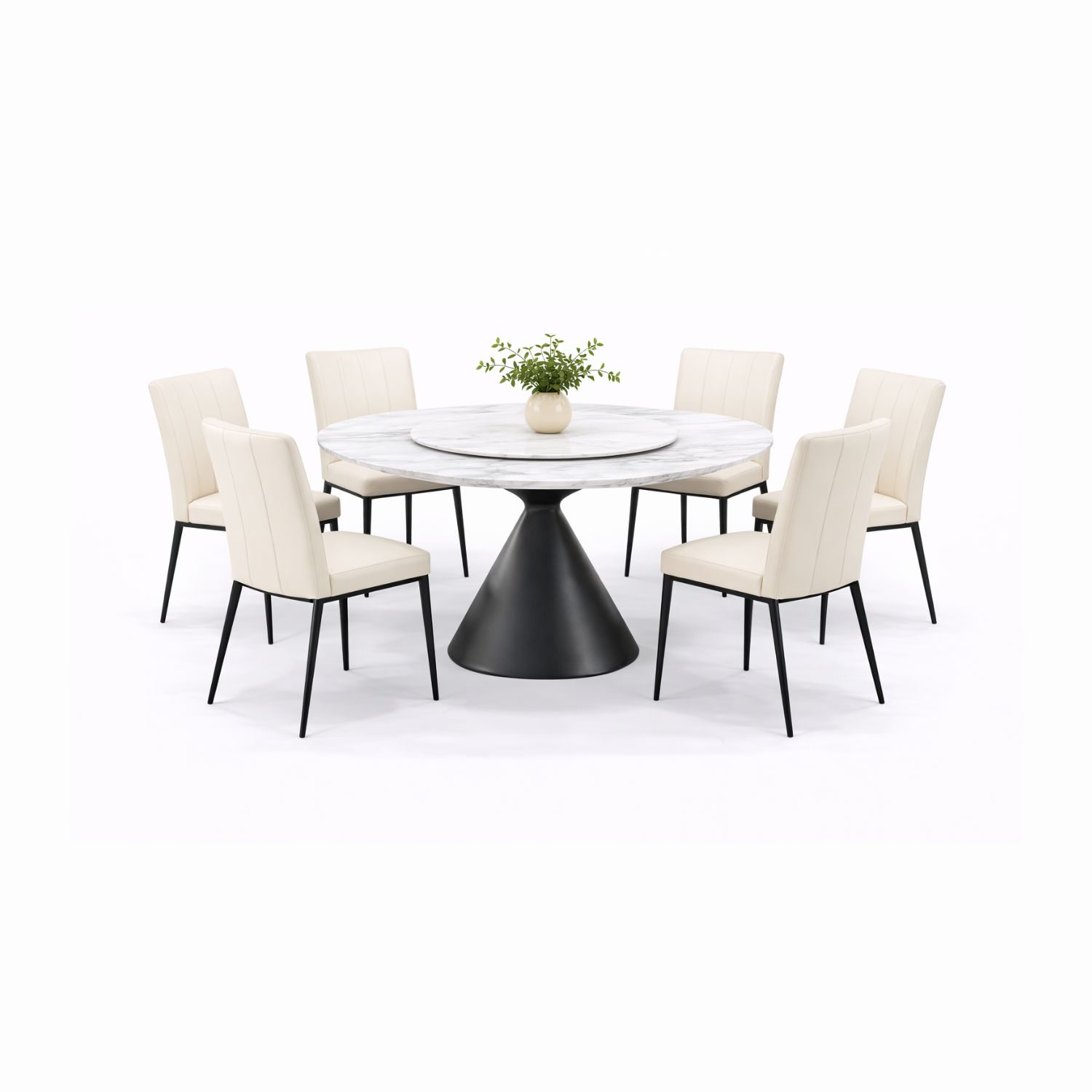 OXFORD T695+C419 DINING SET(1+6) - Image 1